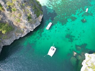 Drone picture at Koh Haa in Thailand