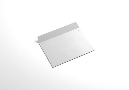 Envelope C5 Mockup 3D Rendering on Isolated Background