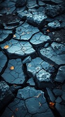 Глибока тріщина, що розколює землю, показуючи ознаки сильного руху ґрунту