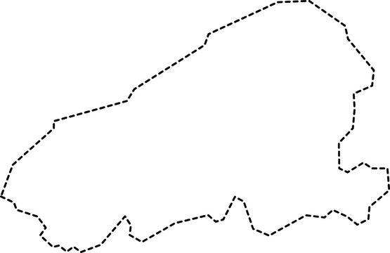 dash line drawing of kahoolawe island map.
