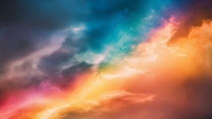 Beautiful radiating rainbow colored light background illustration.
