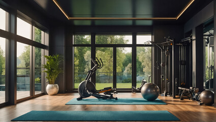 home gym interior modern