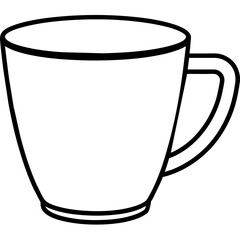 white cup isolated on white