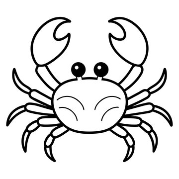 recommend clip art: Cartoon crab vector illustration