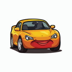 Car vector icon. Isolated simple side car logo illustration.