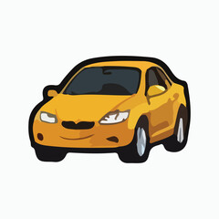 Car vector icon. Isolated simple side car logo illustration.