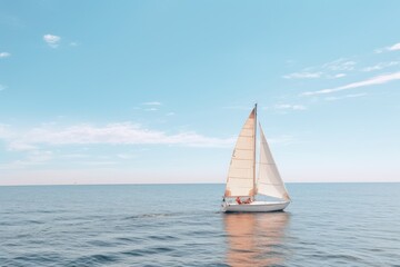 Fototapeta premium Sailboat outdoors vacation horizon