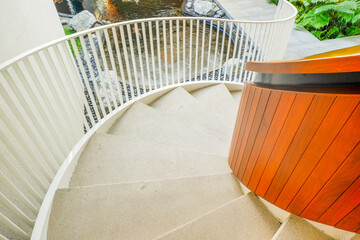 Spiral steel staircase circular staircase decoration interior,modern outdoor spiral stair way in...