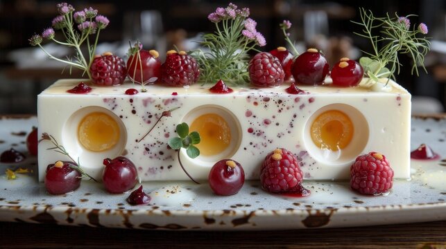 Strawberry tiramisu dessert with mascarpone and whipped cream, pudding or berry trifle cake