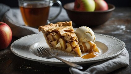 apple pie with cinnamon
