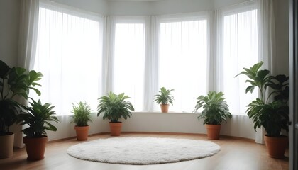 living room with window