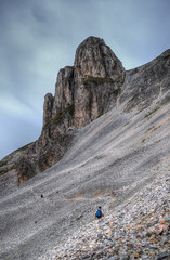 A panoramic view from the climb and from the ridge to the Ljuboten peak on Shar Mountain.