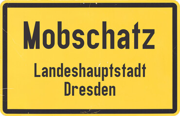 Ortsschild Dresden Mobschatz
