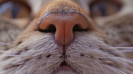 Close up photo of a cat's nose