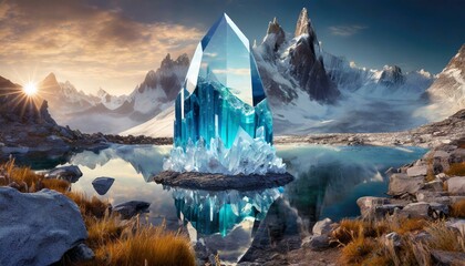 異世界の幻想的な水晶