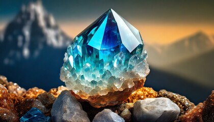 異世界の幻想的な水晶