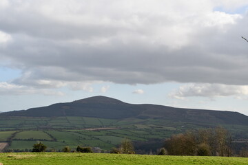Fototapeta premium Wiev to brandon Hill from Croghan Hill, County Kilkenny, Ireland