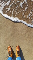 shoes on the beach