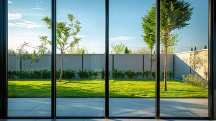 Contemporary Green Space. Generative AI.