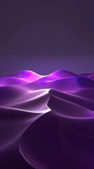 Dark lilac gradient background, Mouse of purple light and technological computational, purple tones, minimalism, dark lilac background, 3D rendered - obrazy, fototapety, plakaty