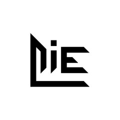 LIE letter logo design. LIE letter in circle shape. LIE Creative three letter logo. Mordern logo with three letters. LIE circle logo. LIE vector design logo