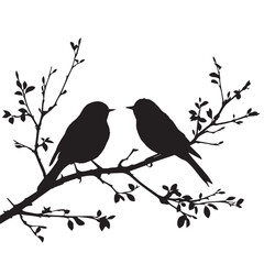 birds on a branch
