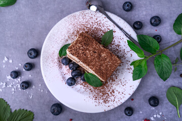 Tiramisu cake, Italian cuisine photo