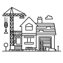 construction icon, crane icon, building icon, industry icon, business icon, architecture icon, house icon, development icon, industrial icon, machine icon, crane, construction, building, vector, indus