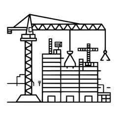 construction icon, crane icon, building icon, industry icon, business icon, architecture icon, house icon, development icon, industrial icon, machine icon, crane, construction, building, vector, indus