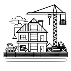 construction icon, crane icon, building icon, industry icon, business icon, architecture icon, house icon, development icon, industrial icon, machine icon,
