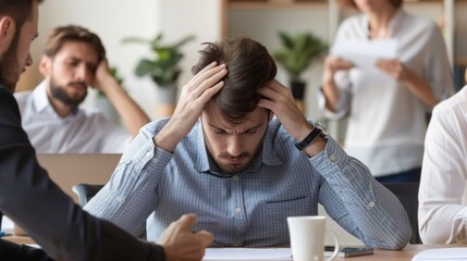 Coworkers support a colleague dealing with a challenging project deadline