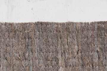 Fototapeta premium Heather fence on white background. 