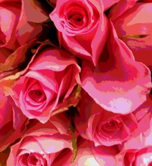 red roses background