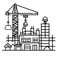 construction icon, crane icon, building icon, industry icon, business icon, architecture icon, house icon, development icon, industrial icon, machine icon,