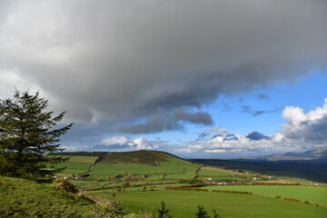 Clouds in the sky. Coppanagh Hill, Co. Kilkenny, Ireland