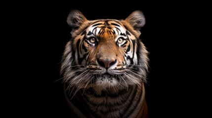 Fototapeta premium portrait of a tiger, Majestic Tiger Portrait. Generative AI