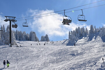 ski lift in the mountains(uludag)
