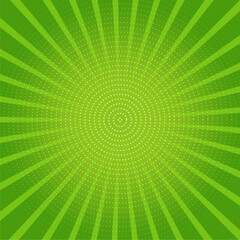 a green background with a green and blue circle in the center