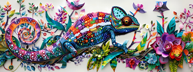 Dimensional Escape: Nature's Vibrant Spectacle