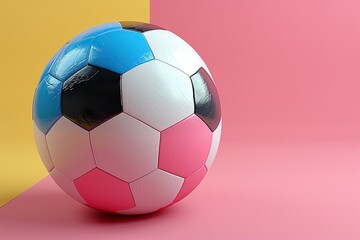 Abstract sports poster soccer ball