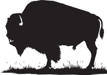 american bison silhouette © Jani Vector images