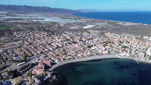 Calabardina in Murcia province aerial view