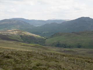 Naklejka premium Paisaje en las Highlands, Escocia, Reino Unido