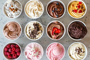 Non-dairy formats feature tasty ice cream with dairy animal alternatives, offering creamy flavors and vegan dessert designs that are rich.