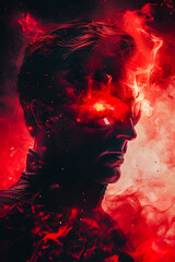 Portrait d'homme dans le futur