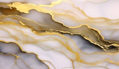
white marble background stone texture, abstraction liquid ink white with gold