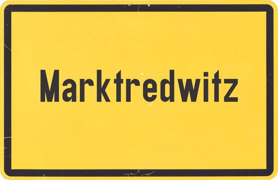 Ortsschild Marktredwitz