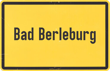 Ortsschild Bad Berleburg - obrazy, fototapety, plakaty
