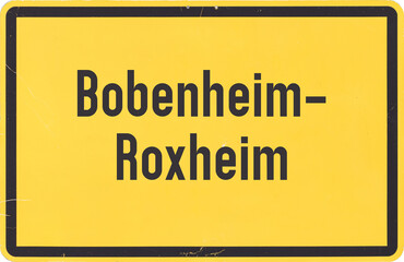 Ortsschild Bobenheim-Roxheim