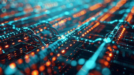 A background image of a complex blockchain network diagram illustrating secure data transfer across multiple points. , natural light, soft shadows, with copy space